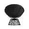 Flash Furniture Bowie Comfort Series Black Swivel Patio Chair with Black Cushion JE-5101W-BK-GG - alternate 7